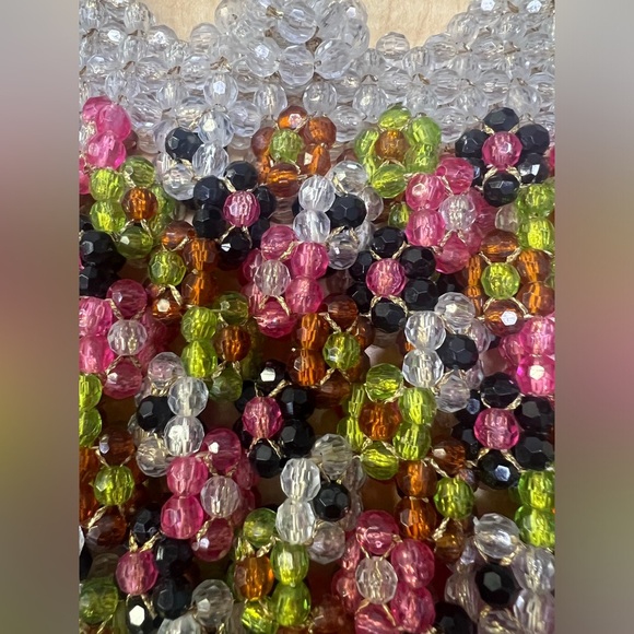 Vintage Saks Fifth Avenue Beaded Purse - Italian Beaded Evening Purse- Rare Find - Picture 9 of 13